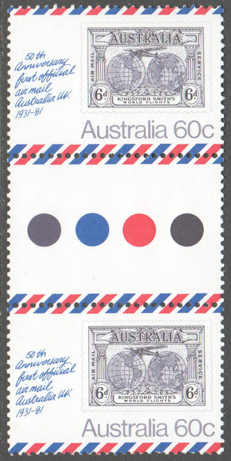 Australia Scott 777 MNH Gutter Pair - Click Image to Close